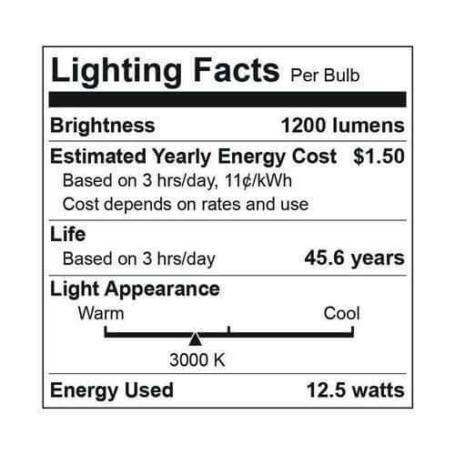 Smart LED Flame Bronze Wall Lantern with Clear Lens - 3000K, 12W, 120V-LeanLight