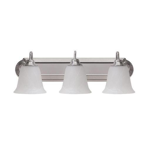 Euri Lighting EIN-VL20SL-1030e LED Bathroom Vanity with Alabaster Glass Bells - 3000K, 28W, 120V-LeanLight