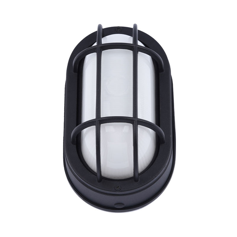 Euri Lighting Outdoor LED Black Bulkhead Wall Light - Color Select, EOL-WL13BK-3100se-LeanLight