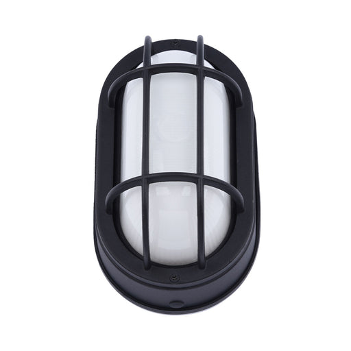 Euri Lighting Outdoor LED Black Bulkhead Wall Light - Color Select, EOL-WL13BK-3100se-LeanLight