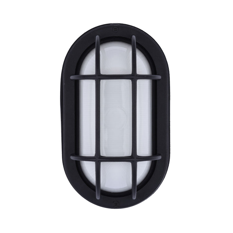 Euri Lighting Outdoor LED Black Bulkhead Wall Light - Color Select, EOL-WL13BK-3100se-LeanLight