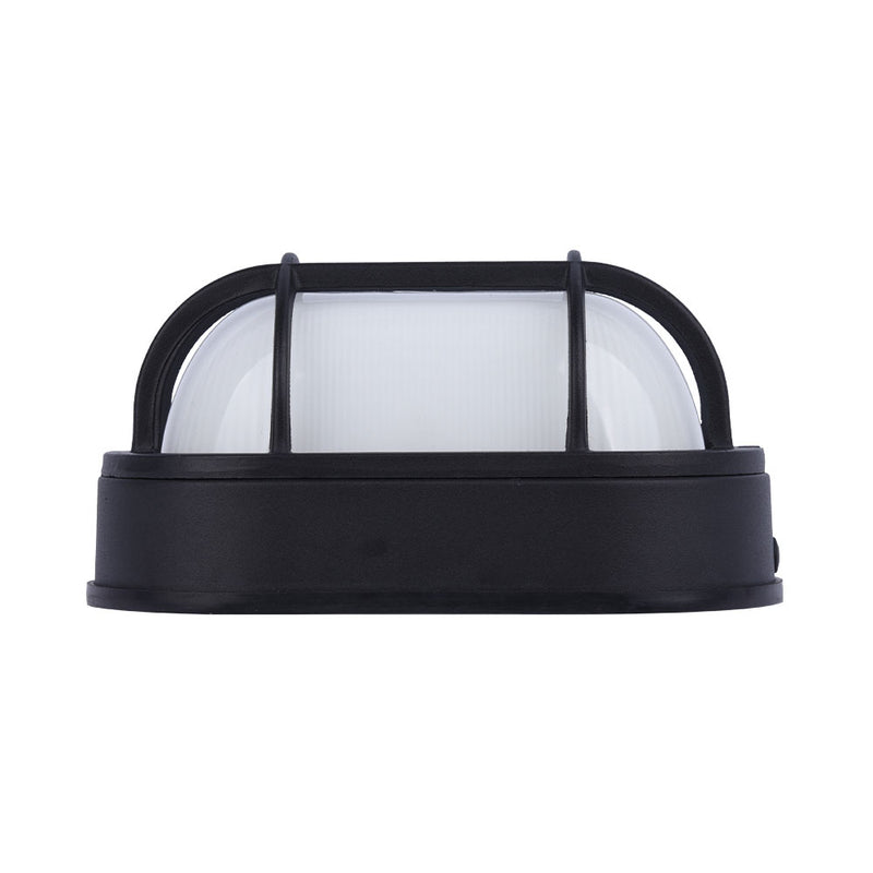 Euri Lighting Outdoor LED Black Bulkhead Wall Light - Color Select, EOL-WL13BK-3100se-LeanLight