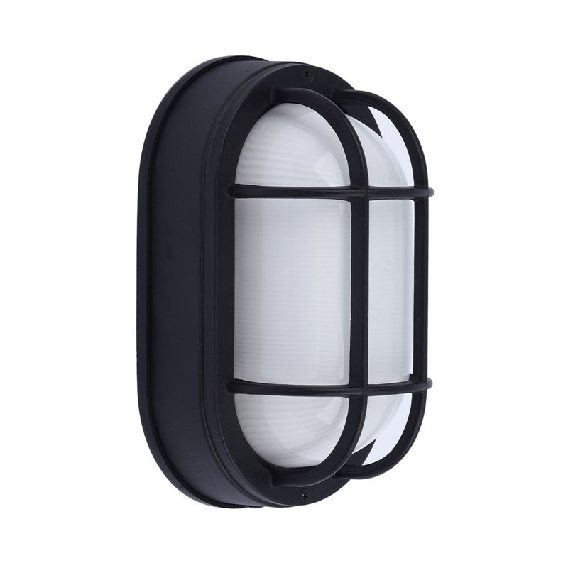 Euri Lighting Outdoor LED Black Bulkhead Wall Light - Color Select, EOL-WL13BK-3100se-LeanLight