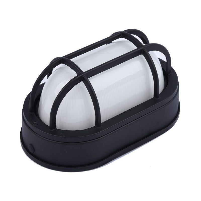 Euri Lighting Outdoor LED Black Bulkhead Wall Light - Color Select, EOL-WL13BK-3100se-LeanLight