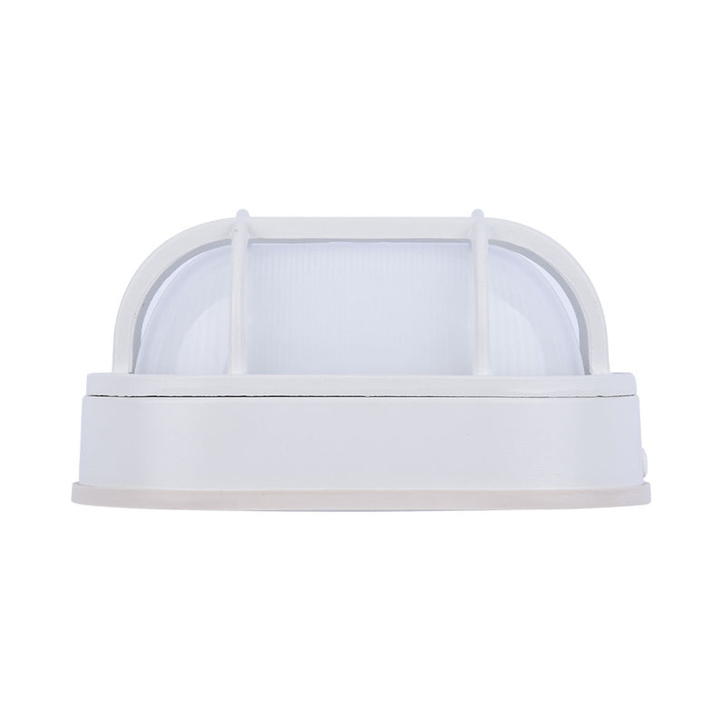 Euri Lighting Outdoor LED White Bulkhead Wall Light - Color Select, EOL-WL14BK-3100se-LeanLight