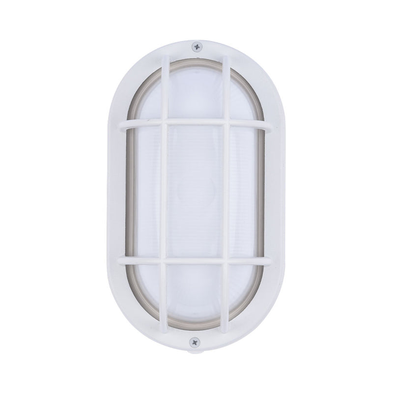 Euri Lighting Outdoor LED White Bulkhead Wall Light - Color Select, EOL-WL14BK-3100se-LeanLight
