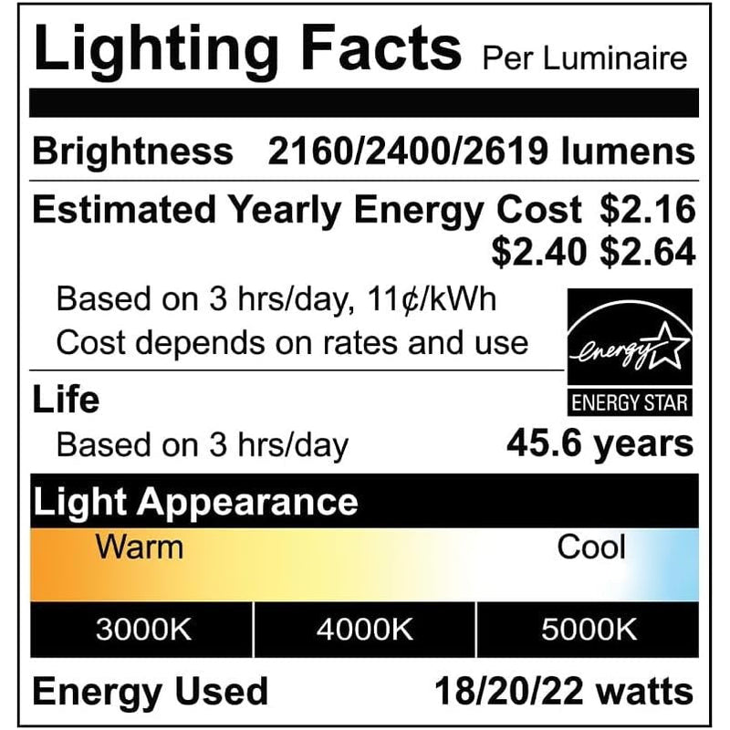 Euri Lighting EOL-WL61BK-1100esw, Outdoor LED Wall Light, Non-Dimmable, 3CCT Selectable (3K/4K/5K), 18/20/22W, 2160/2400/2619 lm, Matte Black, Wet Rated, Integrated LED Fixture (Pack of 1)-LeanLight