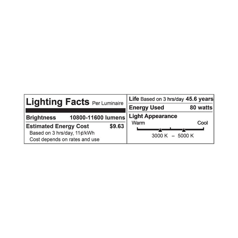 Euri Lighting EWP-80W103sw LeanLight