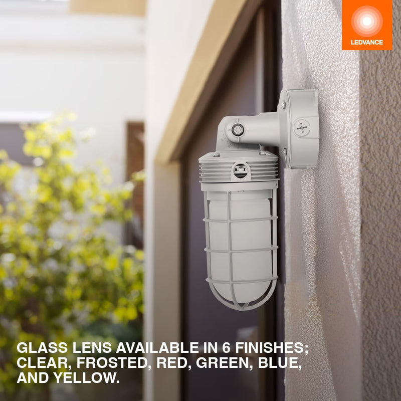 LEDVANCE Dual Selectable LED Jelly Jar Wall Light Fixture - 3/4/5K, 10W/20W, 62448-LeanLight