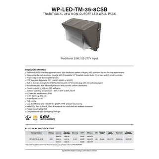 LeanLight WP-LED-TM-35-8CSB LeanLight