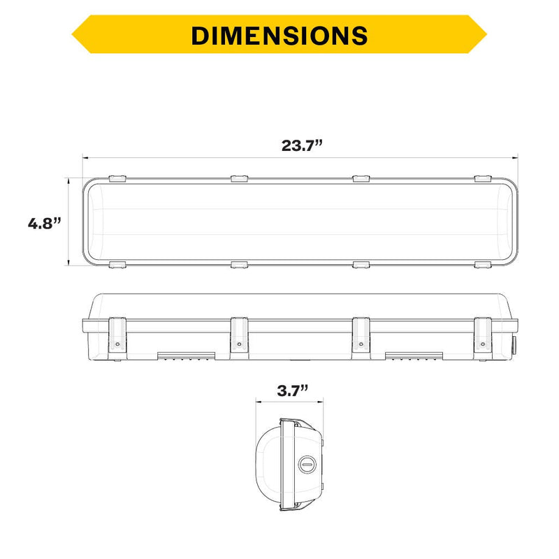 Halco ProLED Select Linear Vaportight 2Ft Selectable 2780-4083 Lumens