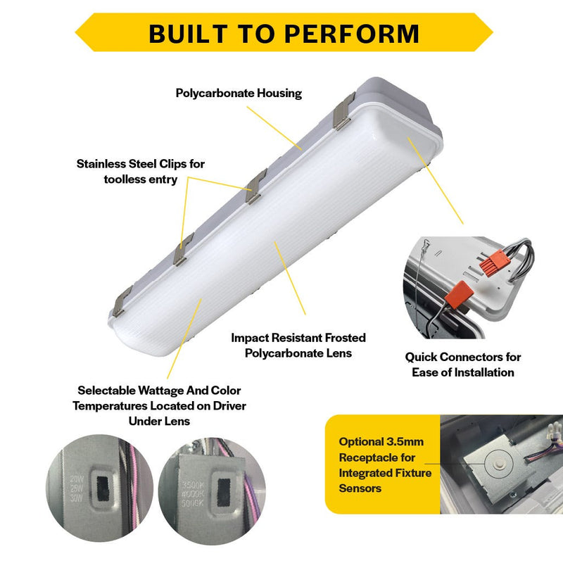 Halco ProLED Select Linear Vaportight 2Ft Selectable 2780-4083 Lumens