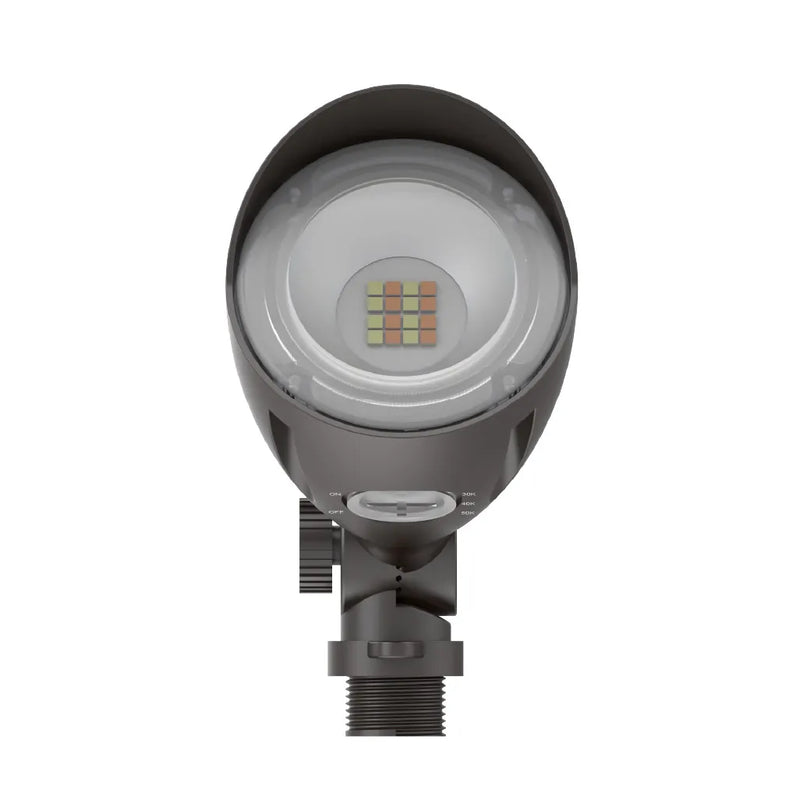 Halco MBUL-10-CS-U-BZ (6 Pack) Bronze Mini Bullet LED Flood - 10W, 3CCT, 1100lm, 120-277V, 25590