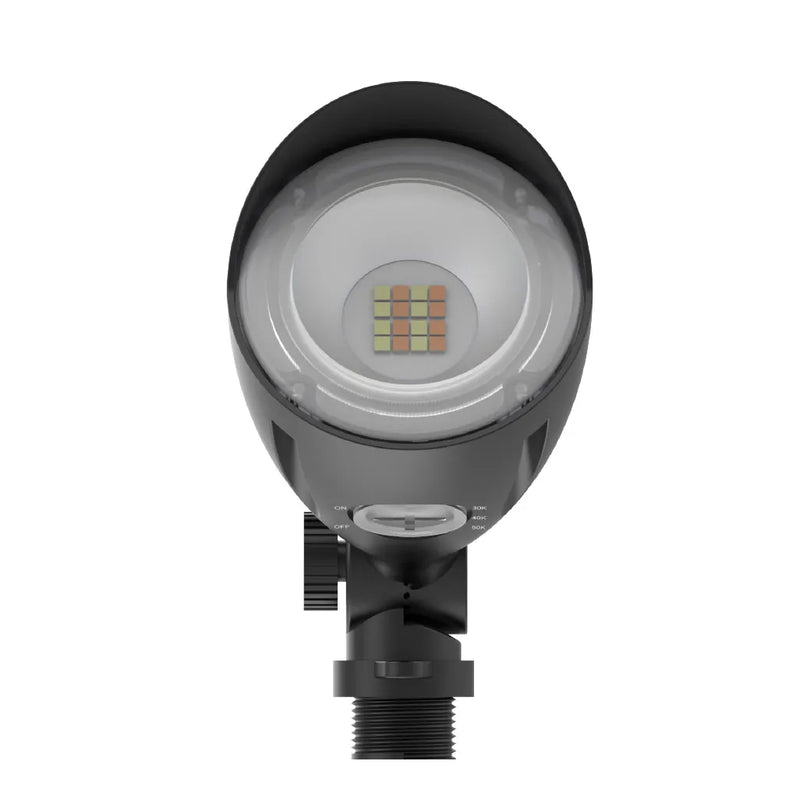 Halco MBUL-10-CS-U-BL (6 Pack) Black Mini Bullet LED Flood - 10W, 3CCT, 1100lm, 120-277V, 25592