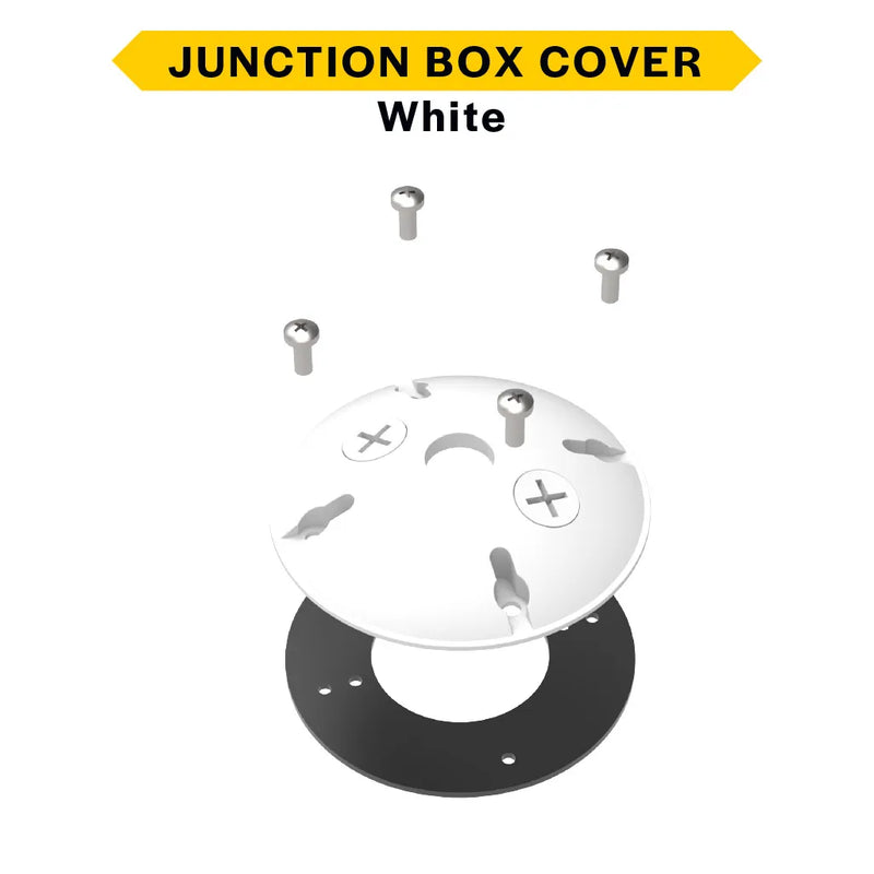 Halco MBUL-CV-WH (6 Pack) Junction Box Cover White with EPDM Form 2 Plugs 4 Screws