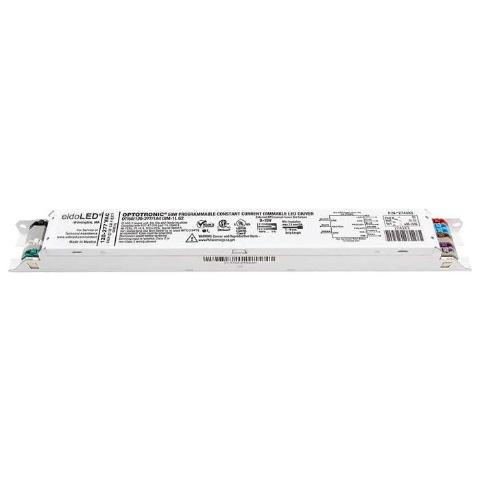 10 Pack - eldoLED 2743X3 OPTOTRONIC Programmable Linear 50 Watts Constant Current LED Driver, 0-10V White-LeanLight