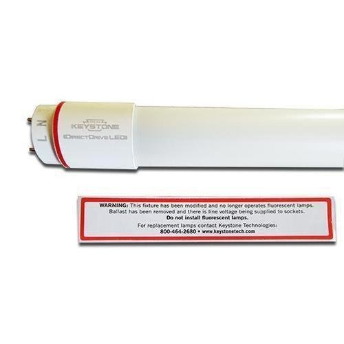 Keystone KT-LED7T8-24GC-840-D | 2FT Direct Drive T8 LED Tube - 4000K 