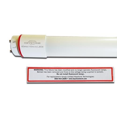 Keyston KT-LED15T8-48GC-850-D/G3 Cool White Direct Drive T8 LED Tube - 5000K, 15W, 120-277V, 4'-LeanLight