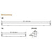 LEDVANCE 74776 Cool White 4FT LED Strip Fixture with Lens - 5000K 