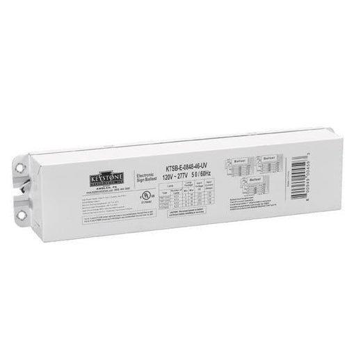 Keystone KTSB-E-0848-46-UV 4-6 Lamp T8HO/T12HO Instant Start Sign Ballast - 120/277V-LeanLight