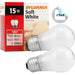 Sylvania 15A15WRP (2 Pack) Incandescent Appliance Bulb with Medium Base - 2850K, 15W, 120V-LeanLight