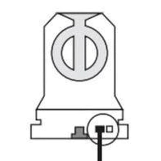 Stucchi Snap-in Shunted T8 or T12 Fluorescent Lamp Holder - 3249-9-H/S-U-PBT-LeanLight