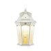 Euri Lighting EFL-140W-MD Smart LED Flame White Wall Lantern with Clear Lens - 3000K, 12W, 120V-LeanLight