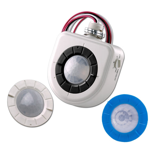 Leviton OSFHU-I4W 480 Volt Occupancy Sensor with 3 Interchangeable Lenses - PIR, 8-40' 