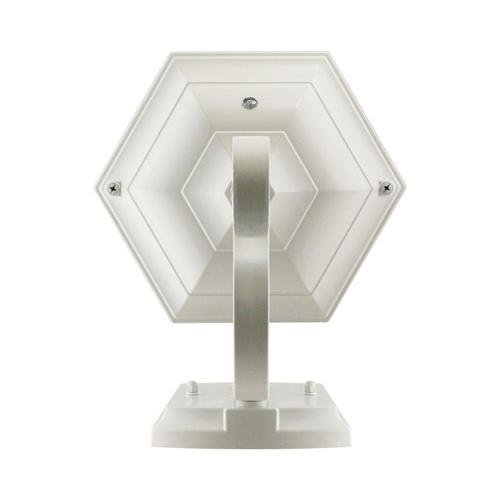 Euri Lighting EFL-140W-MD Smart LED Flame White Wall Lantern with Clear Lens - 3000K, 12W, 120V-LeanLight