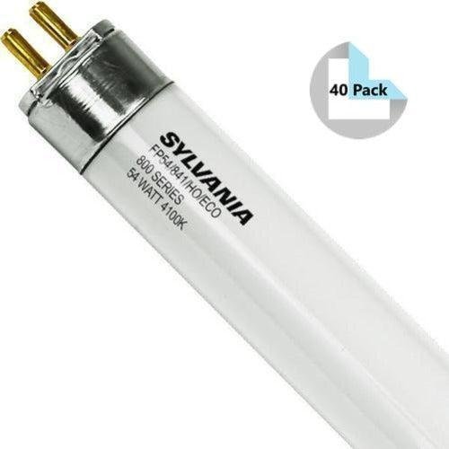 Sylvania 20906 (40 Pack) FP54/841/HO/ECO T5HO Fluorescent Lamps 